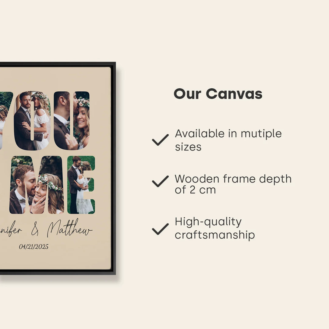 Personalized Canvas "You & Me"