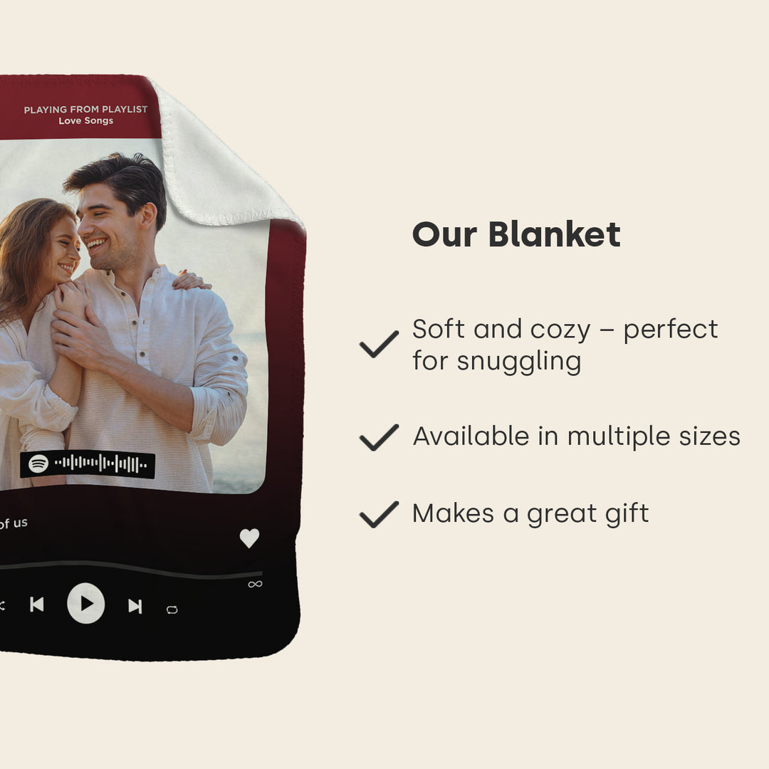 Personalized Blanket "Favorite Song" Cover