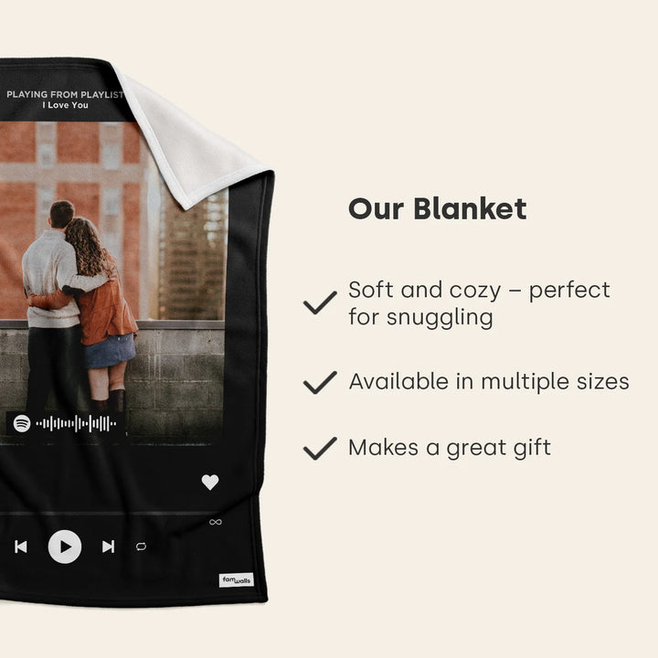 Personalized blanket "Favorite Song" Song Cover