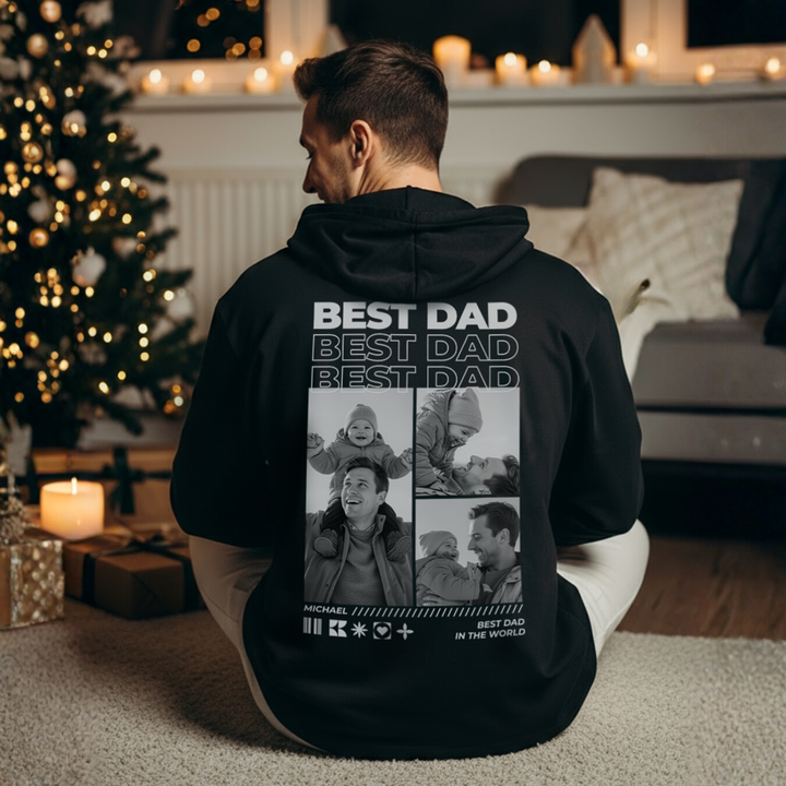 Personalized Hoodie with Photos "Dad"