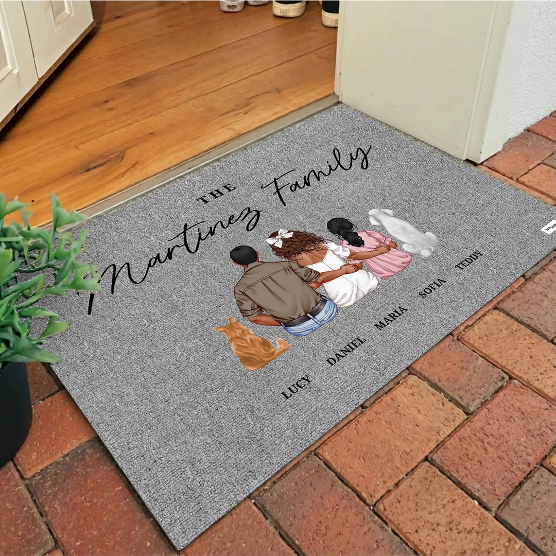 Personalized Doormat "Family"