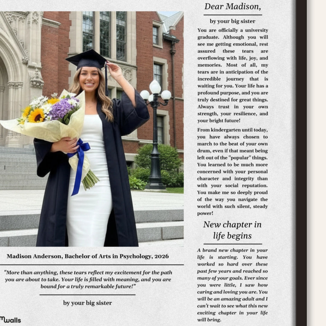 Personalized Graduation Poster Magazine "The Graduate Times"