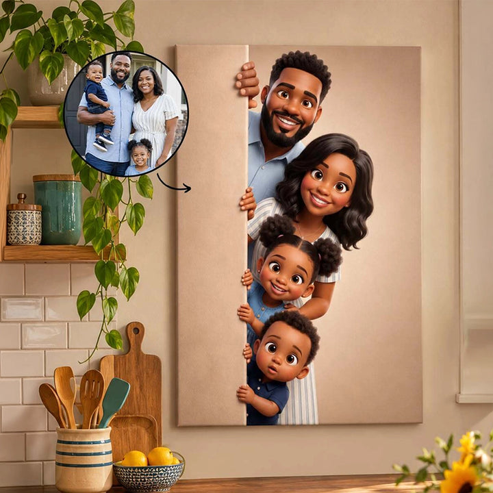 Personalized Canvas "Behind the Wall"